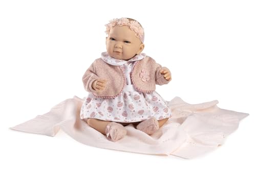 Muñecas Berbesa Mein Kleiner Reborn, Puppe mit rosa Decke von Muñecas Berbesa