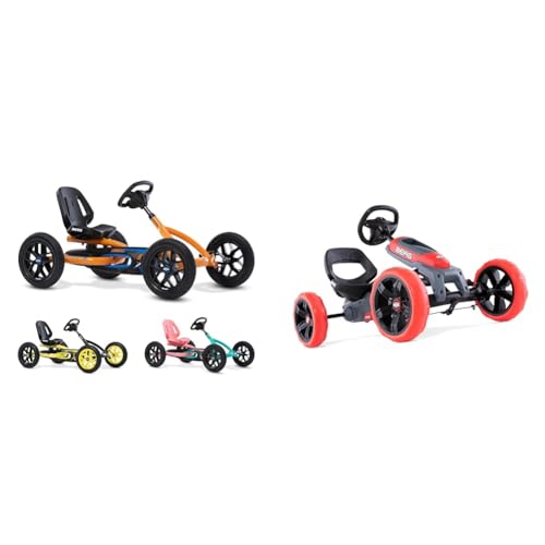 BERG Buddy B-Orange Pedal GoKart | Kinderfahrzeug, Tretfahrzeug & Pedal-Gokart Reppy Rebel mit soundbox | KinderFahrzeug von Berg