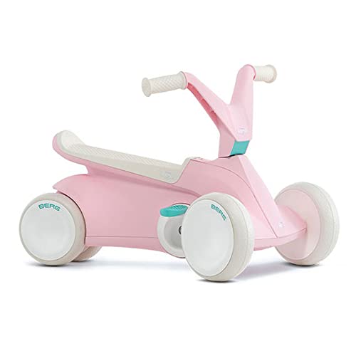 BERG GO² 2in1 Rutschauto | Rutscher und Laufrad, Kinderrutscher, Kinderauto mit Ausklappbare Pedale, Pedal-Gokart rosa von Berg