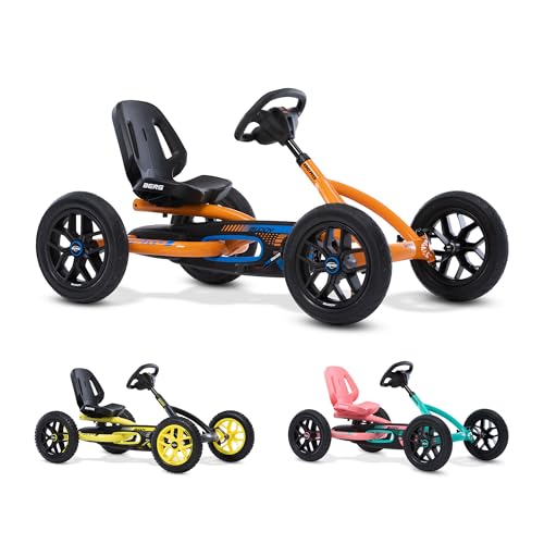 BERG Buddy B-Orange Pedal GoKart | Kinderfahrzeug, Tretfahrzeug mit hohem Sicherheitstandard, Luftreifen und Freilauf, Kinderspielzeug geeignet für Kinder im Alter von 3-8 Jahren von Berg