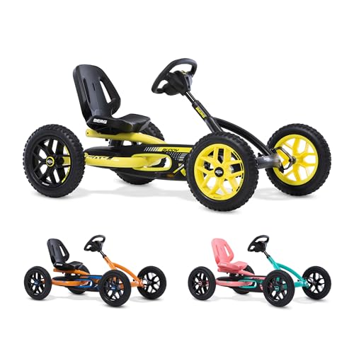BERG Buddy Cross Pedal GoKart | Kinderfahrzeug, Tretfahrzeug mit hohem Sicherheitstandard, Luftreifen und Freilauf, Kinderspielzeug geeignet für Kinder im Alter von 3-8 Jahren von Berg