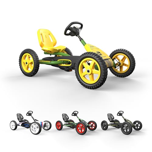 BERG Gokart Buddy John Deere | Kinderfahrzeug, Tretauto mit Optimale Sicherheid, Luftreifen und Freilauf, Kinderspielzeug geeignet für Kinder im Alter von 3-8 Jahren,Grün_gelb BERG Gokart Buddy John Deere | Kinderfahrzeug, Tretauto mit Optimale Sicherheid, Luftreifen und Freilauf, Kinderspielzeug geeignet für Kinder im Alter von 3-8 Jahren,Grün_gelb von Berg