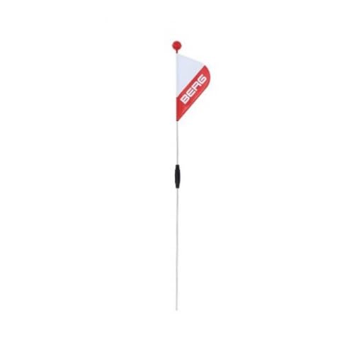 BERG Sicherheitsfahne, Für GO², Buzzy und Reppy Modelle, Länge: 120 cm, XS, Weiß/Rot BERG Sicherheitsfahne, Für GO², Buzzy und Reppy Modelle, Länge: 120 cm, XS, Weiß/Rot von Berg