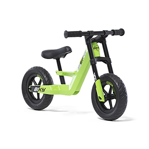Berg Biky Mini Green Laufrad ab 2 Jahre, Magnesiumrahmen, Rutschfahrzeug 10 Zoll, Kinderfahrrad Jungen und Mädchen, Sattel höhenverstellbar von Berg