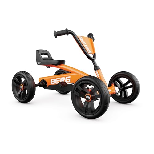 Berg Buzzy Orange Pedal Gokart, Kinderfahrzeug, Tretauto, Kettcar ab 2 Jahre, Hohe Sicherheid und Stabilität, Tretfahrzeug für Kinder, Orange von Berg
