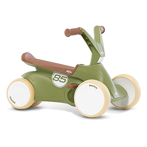 Berg GO² 2in1 Rutschauto Retro Grün | Rutscher und Laufrad, Kinderrutscher, Kinderauto mit Ausklappbare Pedale, Pedal-Gokart, Kinderspielzeug geeignet für Kinder im Alter von 10-30 Monaten, Groß von Berg