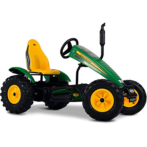 Berg Gokart mit XL-Frame John Deere | Kinderfahrzeug, Tretauto mit Verstellbarer Sitz, Mit Freilauf, Kinderspielzeug geeignet für Kinder im Alter ab 5 Jahren von Berg