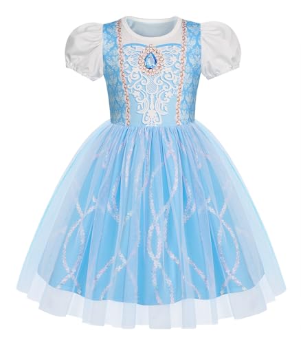 Berich Aschenputtel-Kleid für Kinder, Prinzessinnenkostüme für Mädchen, Prinzessinnenkostüm, Halloween-Outfits, Weihnachtsgeschenke, Mädchen, Weltbuchtag, Aschenputtel-Kostüm, 2–3 Jahre (Blau, 100) Berich Aschenputtel-Kleid für Kinder, Prinzessinnenkostüme für Mädchen, Prinzessinnenkostüm, Halloween-Outfits, Weihnachtsgeschenke, Mädchen, Weltbuchtag, Aschenputtel-Kostüm, 2–3 Jahre (Blau, 100) von Berich
