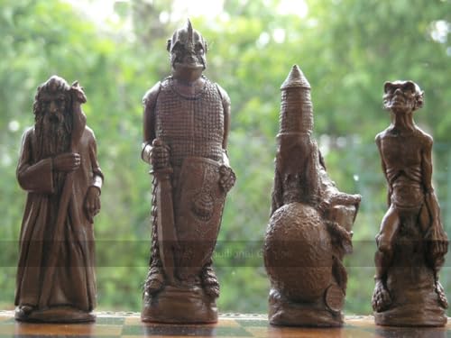 Berkeley Chess Lord of The Rings Set with 5 inch King - Cream and Brown von Berkeley Chess