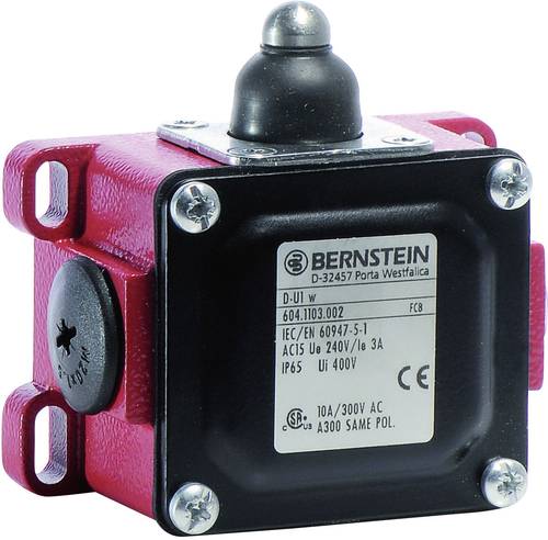 Bernstein 6041153156 D-SU1W Endschalter 240 V/AC 10A Stößel tastend IP65 1St. von Bernstein