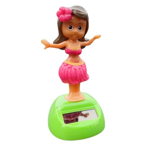 Auto Dashboard -Ornamente - Swinging Girl Statue, Solar Powered Decoration | Lustiges Bobble -Spielzeug für Kfz -Interieur, Tischplatte, Fenster, Schreibtisch, Home Office Decor, süßes Moving Dashboar von Berriphonia