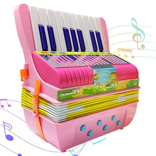 Berriphonia Akkordeon-Musikinstrument, Musikinstrumente für – kleines Akkordeon Spielzeug mit 6 Bassknöpfen, Musikinstrument für Vorschule, niedliches Lernspielzeug für Berriphonia Akkordeon-Musikinstrument, Musikinstrumente für – kleines Akkordeon Spielzeug mit 6 Bassknöpfen, Musikinstrument für Vorschule, niedliches Lernspielzeug für von Berriphonia