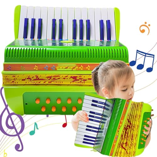 Berriphonia Akkordeon-Musikinstrumente für Akkordeon mit Knöpfen für | Akkordeon mit kleinen Knöpfen mit 6 Bässen 17 Tasten – leichtes Lernspielzeug, süßes Vorschulmusikinstrument für Berriphonia Akkordeon-Musikinstrumente für Akkordeon mit Knöpfen für | Akkordeon mit kleinen Knöpfen mit 6 Bässen 17 Tasten – leichtes Lernspielzeug, süßes Vorschulmusikinstrument für von Berriphonia