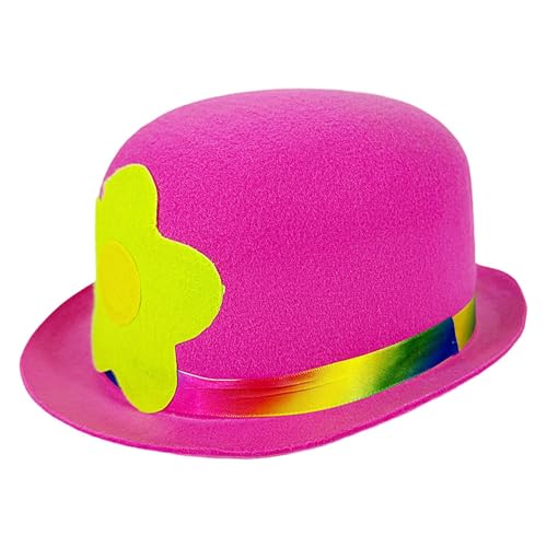 Berriphonia Flacher Clownhut, flach, Clown-Kostüm, hochwertiger Hut mit großer Blumendekoration | leicht und ideal für Clowns, Halloween-Kostüme, Karneval Berriphonia Flacher Clownhut, flach, Clown-Kostüm, hochwertiger Hut mit großer Blumendekoration | leicht und ideal für Clowns, Halloween-Kostüme, Karneval von Berriphonia
