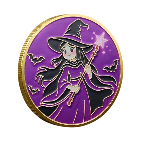 Berriphonia Halloween Coin - Festival Sammlermünze, Spooky Challenge Souvenir | Party Gunst Andenken für Erwachsene Männer Frauen, einzigartige Halloween -Erinnerungsstücke für Freunde Austausch von Berriphonia