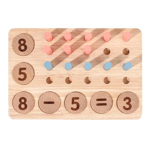 Berriphonia Holzzählzahlen Peg Board - Holzbildungskindspielspielzeug - kreatives Vorschulmathematiklernen für Zuhause, Schule, Kindergarten Berriphonia Holzzählzahlen Peg Board - Holzbildungskindspielspielzeug - kreatives Vorschulmathematiklernen für Zuhause, Schule, Kindergarten von Berriphonia
