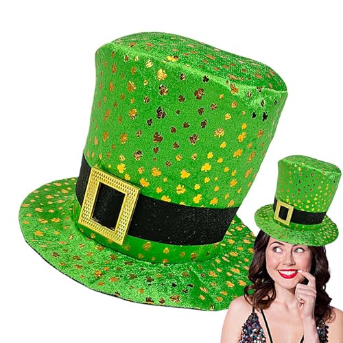 Berriphonia Koboldhut, kreativer Zylinder für den St. Patrick Day – stilvoller St. Patrick's Day Koboldhut mit Kleeblatt, grüner Zylinder, Feiertagskostümzubehör Berriphonia Koboldhut, kreativer Zylinder für den St. Patrick Day – stilvoller St. Patrick's Day Koboldhut mit Kleeblatt, grüner Zylinder, Feiertagskostümzubehör von Berriphonia