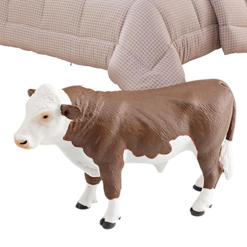Viehfigurtiermodell | Farm Animal Toy Garten Miniaturen Rinderfiguren | Kuhfigur Gartenminiaturen, Viehfiguren Sammlung Tiermodell, Kuchendekoration Gefälligkeiten von Berriphonia
