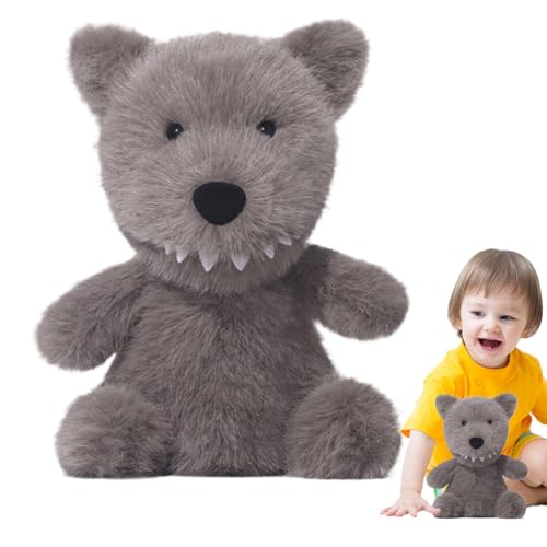 Berriphonia Wolf aus Plüsch für Kinder | Niedliche Wolfshinweise | 24 cm Huggable Lovey Doll Figuren für Babys, Mädchen, Erwachsene, Geburtstag, Con Berriphonia Wolf aus Plüsch für Kinder | Niedliche Wolfshinweise | 24 cm Huggable Lovey Doll Figuren für Babys, Mädchen, Erwachsene, Geburtstag, Con von Berriphonia