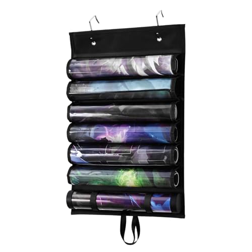 Game Storage Bag - Game Matte Displayhalter, Hanging Organizer mit klaren Slots | Platz sparende Wandlager für Matten, tragbare Tasche für Spielbereich Schlafzimmer Tür Familienveranstaltungen Party R Game Storage Bag - Game Matte Displayhalter, Hanging Organizer mit klaren Slots | Platz sparende Wandlager für Matten, tragbare Tasche für Spielbereich Schlafzimmer Tür Familienveranstaltungen Party R von Berriphonia