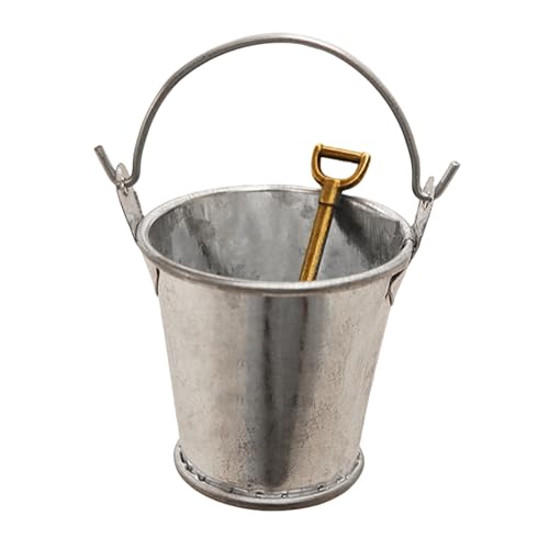Miniaturgartenwerkzeuge - Miniaturgartenwerkzeuge, realistischer 2x Mini Bucket Ornament | Tiny Doll House Accessoires für Kids School Crafts, Home Desk Decor, Büroausstellung, süße Dekoration für Arb von Berriphonia