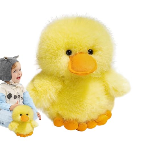 Plüschtier Ente Plüschtier - 9,84 Zoll, weiches und niedliches Plüschtier mit gelben frittierten Haaren | Kuscheliges Plüschkissen für Mädchen und Jungen, Kinderzimmer, Dekoration Plüschtier Ente Plüschtier - 9,84 Zoll, weiches und niedliches Plüschtier mit gelben frittierten Haaren | Kuscheliges Plüschkissen für Mädchen und Jungen, Kinderzimmer, Dekoration von Berriphonia