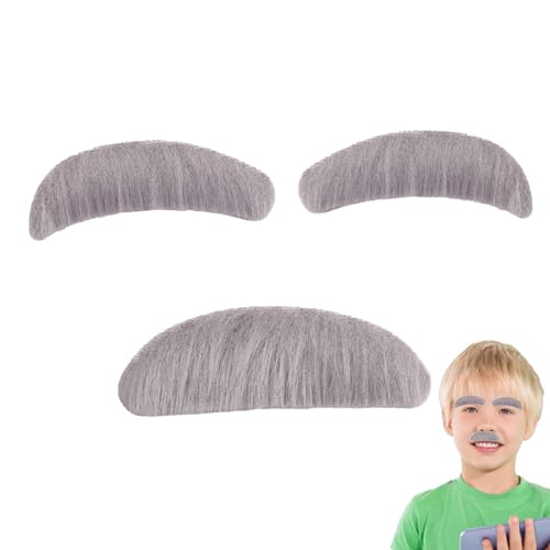 Simulation Gefälschter Bart Augenbrauen Aufkleber - Alte Mann Gesichtshaarkostüm | Künstliche Synthetische Faser Augenbrauen Set | Multifunktionaler Stock Auf Foto -Requisiten Für Themenparty Simulation Gefälschter Bart Augenbrauen Aufkleber - Alte Mann Gesichtshaarkostüm | Künstliche Synthetische Faser Augenbrauen Set | Multifunktionaler Stock Auf Foto -Requisiten Für Themenparty von Berriphonia