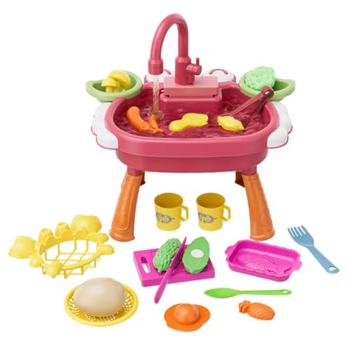 Spielzeug für die Küchenspüle – Mini-Spielzeug-Set für die Küche, Wasserspiel für die Küche, Lernspielzeug, realistischer Wasserkreislauf, simuliert Küchenzubehör, spielt Spielzeug für die Küchenspüle – Mini-Spielzeug-Set für die Küche, Wasserspiel für die Küche, Lernspielzeug, realistischer Wasserkreislauf, simuliert Küchenzubehör, spielt von Berriphonia