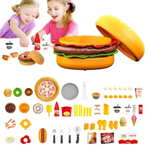 Wie ein abnehmbares Fast-Food-Spiel, buntes Rollenspiel Spielzeug | Reiseaktivitäten für Laptops, feines Motor-Design von Skills Learning Game für Jungen, Mädchen Wie ein abnehmbares Fast-Food-Spiel, buntes Rollenspiel Spielzeug | Reiseaktivitäten für Laptops, feines Motor-Design von Skills Learning Game für Jungen, Mädchen von Berriphonia
