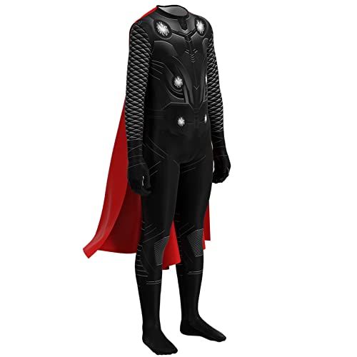 Kinder-Cosplay-Superhelden-Kostüm Thor: Love And Thunder Bodysuit 3D-Stil Overall Rollenspiel-Kostüm-Strumpfhose Halloween-Weihnachts-Outfit,B- Adult S(155~163cm) von Berrysun