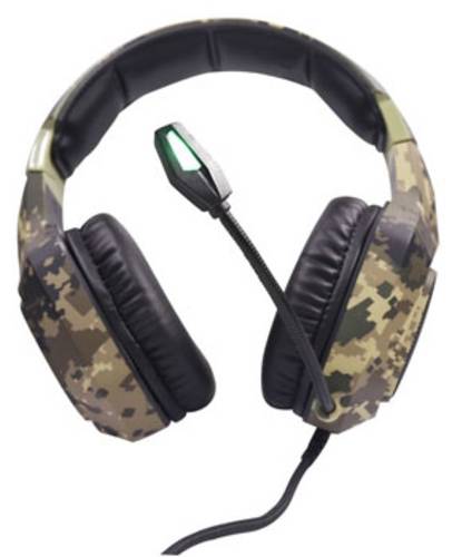 Berserker Gaming ARMY THOR Gaming Over Ear Headset kabelgebunden Stereo Schwarz, Grün Lautstärkere von Berserker Gaming