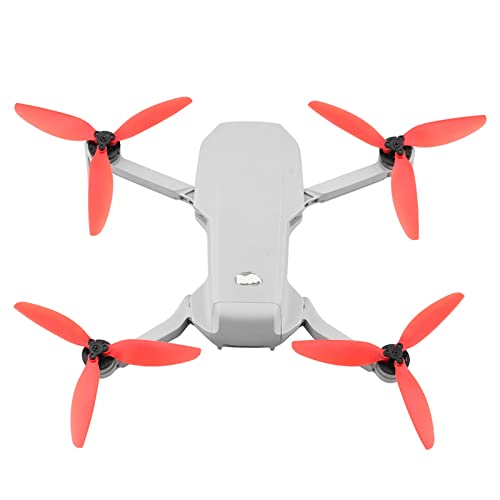 BesDirect Geeignet für DJI Mini SE/1/2 Propeller Quick Release 4726f Farbpropeller Mavic Mini Dreiblatt-Propellerdrohnenzubehör (Rot) von BesDirect