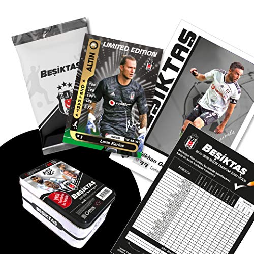 Besiktas Istanbul Original lizenzierte 48 Spielerkarten Sammelkarten mit Orig. Unterschriften Fußballkarten Saison 2019/20 Fanartikel Set mit Geschenkbox BJK von Björn Swensen