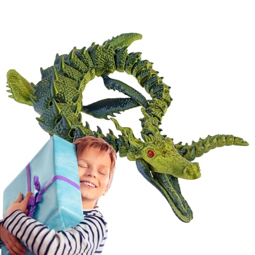 Besreey 3D-gedruckte Drachen, artikulierter Drache - Interaktives Drachen-Zappelspielzeug - Voll bewegliches 3D-gedrucktes Drachen-Zappelspielzeug für Erwachsene, Jungen und Kinder von Besreey