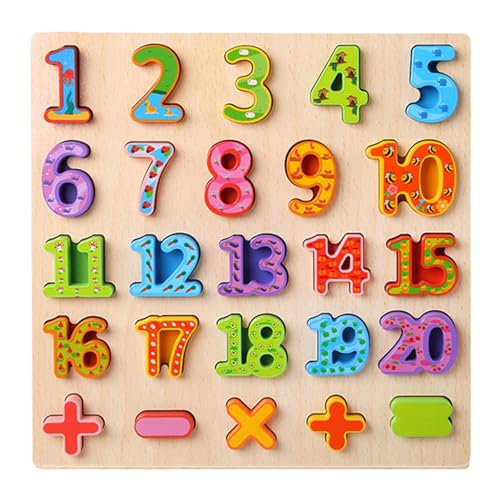 Besreey Holz-Alphabet-Puzzle,Holz-Alphabet-Zahlenform-Puzzles,Vorschulpädagogisches Lern-Alphabet-Puzzlespielzeug - Vorschulpädagogisches Alphabet-Zahlenpuzzle, Holz-Montessori-Kleinkindpuzzle für von Besreey