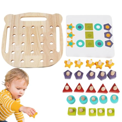 Besreey Kinder Holzlernspielzeug, Holzlernspielzeug,Entwicklungsspiel für Feinmotorik -Fähigkeiten - Vorschule Sensorische Schraubmutter Demontage Spielzeug, Feinmotorik Farbkennung Spielzeug für Besreey Kinder Holzlernspielzeug, Holzlernspielzeug,Entwicklungsspiel für Feinmotorik -Fähigkeiten - Vorschule Sensorische Schraubmutter Demontage Spielzeug, Feinmotorik Farbkennung Spielzeug für von Besreey