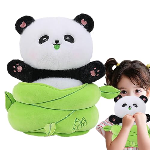 Besreey Plüsch-Panda-Spielzeug, Panda-Puppe gefüllt,Kuscheliges Panda-Plüschtier-Spielzeug - Weiches, umarmbares Dekokissen für Erwachsene und Kinder, für Schlafzimmer, Arbeitszimmer, Wohnzimmer, von Besreey