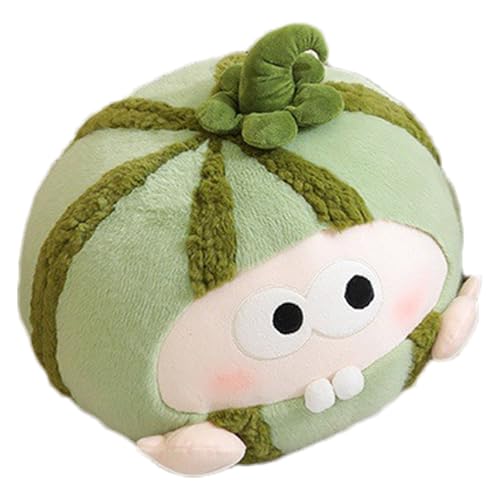 Besreey Wassermelone Plüsch | Wassermelonen Kissen Plüschpuppe Weiches Kuscheltier | Niedliches Dekokissen Für Mädchen Damen Herren Wohnzimmer Sofa von Besreey