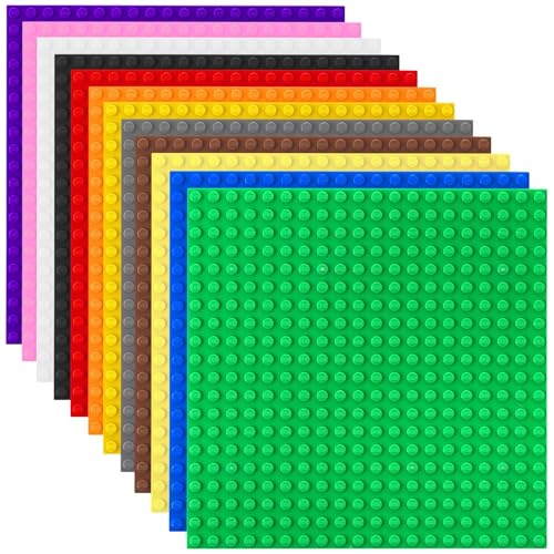 Best Blocks - Set mit stapelbaren Bauplatten - kompatibel mit Allen führenden Marken - für Kinder ab 4 Jahren - Regenbogenfarben - 25,5 x 25,5 cm - 12-teiliges Set Best Blocks - Set mit stapelbaren Bauplatten - kompatibel mit Allen führenden Marken - für Kinder ab 4 Jahren - Regenbogenfarben - 25,5 x 25,5 cm - 12-teiliges Set von Best Blocks
