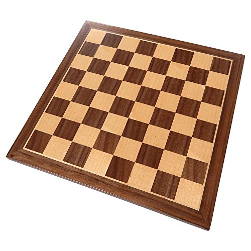Chronos Schachbrett mit eingelegtem Walnussholz, klein, 27,9 x 27,9 cm, nur Brett Chronos Schachbrett mit eingelegtem Walnussholz, klein, 27,9 x 27,9 cm, nur Brett von Best Chess Set