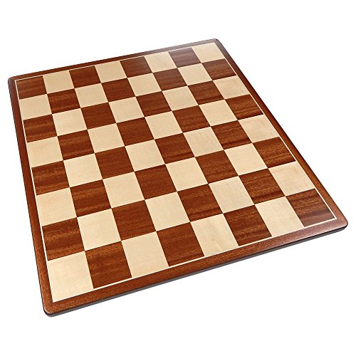 Pallas Schachbrett mit abgerundeten Ecken und eingelegtem Mahagoni-Holz, groß, 43,2 x 43,2 cm, nur Brett Pallas Schachbrett mit abgerundeten Ecken und eingelegtem Mahagoni-Holz, groß, 43,2 x 43,2 cm, nur Brett von Best Chess Set