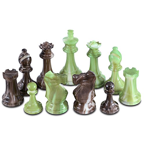 Zeus Schachfiguren aus Hochpolymer, schwer, mit 9,5 cm großem König und zusätzlichen Königinnen, nur Stücke, ohne Brett Zeus Schachfiguren aus Hochpolymer, schwer, mit 9,5 cm großem König und zusätzlichen Königinnen, nur Stücke, ohne Brett von Best Chess Set