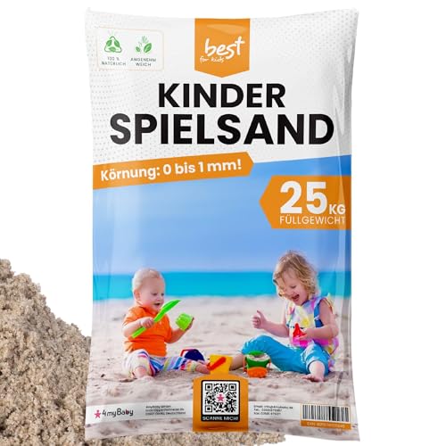 Best for Kids Spielsand Quarzsand Sand für Sandkasten Dekosand Zertifizierte Qualität TOP Qualität von Best For Kids