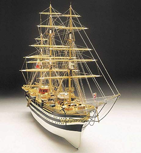 Best Price Square Amerigo Vespucci 1:100 Baukasten Segelschulschiff Metall, Holz Modellbaukasten Segelschiff-Modellbaukasten Schiffsmodellbaukasten Gold Teenager, Adults Nicht zusammenklappbar von Best Price Square