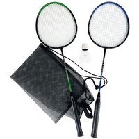 Badminton-Spiel-Garnitur 3teilig schwarz von Best Sport & Freizeit