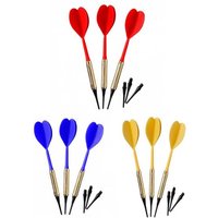 Dartpfeile Safety Standard 7g rot gelb blau 3 Stück 3fach sortiert von Best Sport & Freizeit