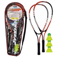 Power Badminton Set 2 Schläger und 3 Bälle 6 Teile von Best Sport & Freizeit