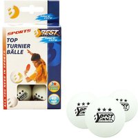 Tischtennisbälle Turnierball 3-Stern weiß Ø40mm 6 Stück Tischtennisbälle Turnierball 3-Stern weiß Ø40mm 6 Stück von Best Sport & Freizeit