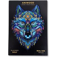 Aniwood J2315M - Animal Wood Puzzle, Blackbox Wolf M, Holz-Puzzle, 150 Teile von BestSaller