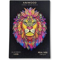 Aniwood J2317M - Animal Wood Puzzle, Blackbox Lion M, Löwe, Holz-Puzzle, 150 Teile von BestSaller